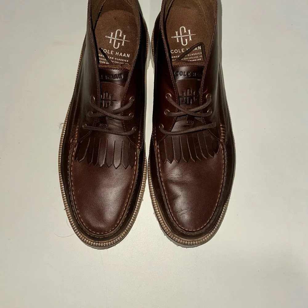 Cole Haan Men's Brown Leather Boots - Picture 2 of 5